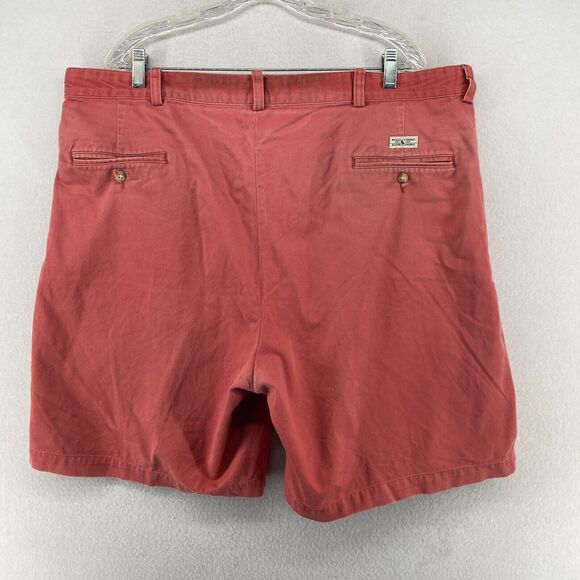 POLO RALPH LAUREN Shorts Men 42 Pleated 9" Chino Twill Walking Nantucket Red USA - Picture 2 of 13